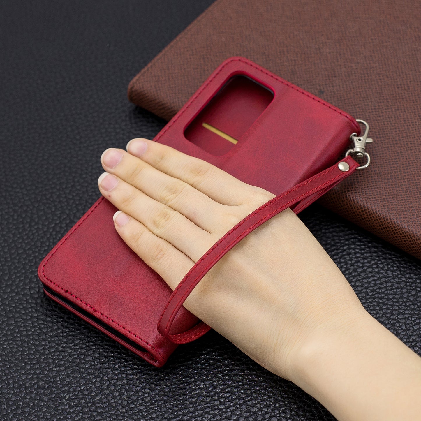 PU Leather Wallet Stand Case Cover for Huawei P40 Pro
