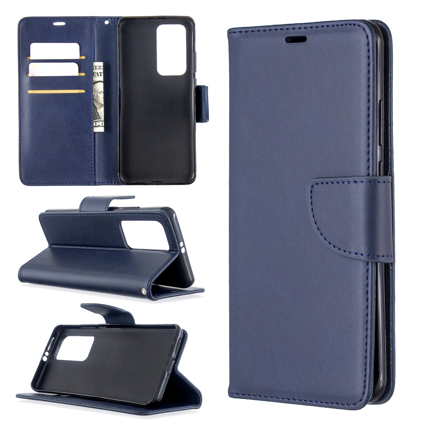 PU Leather Wallet Stand Case Cover for Huawei P40 Pro