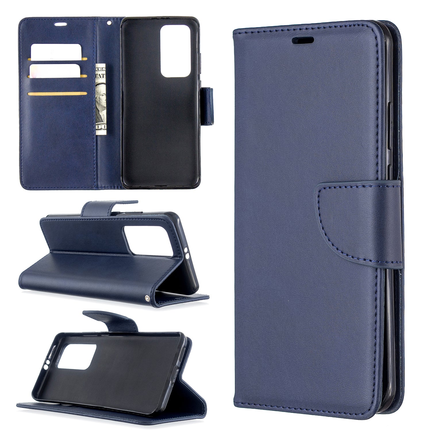 PU Leather Wallet Stand Case Cover for Huawei P40 Pro