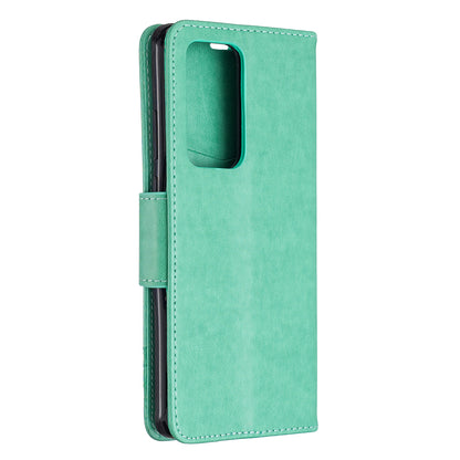 Imprint Butterfly Leather Stand Case with Card Slots for Huawei P40 Pro