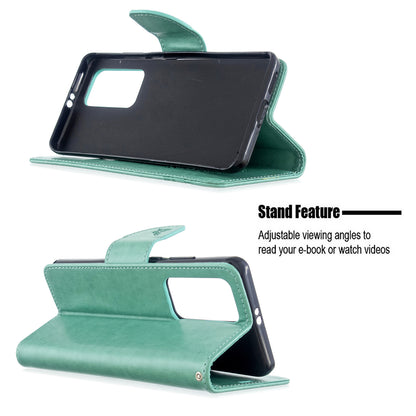 Imprint Butterfly Leather Stand Case with Card Slots for Huawei P40 Pro