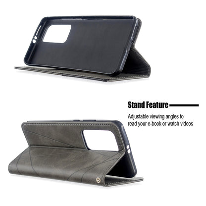 Geometric Pattern Stand Leather Card Holder Case for Huawei P40 Pro