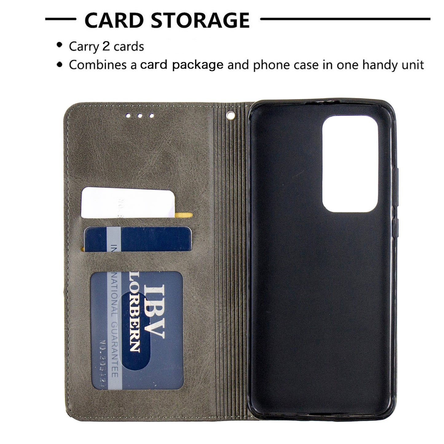Geometric Pattern Stand Leather Card Holder Case for Huawei P40 Pro
