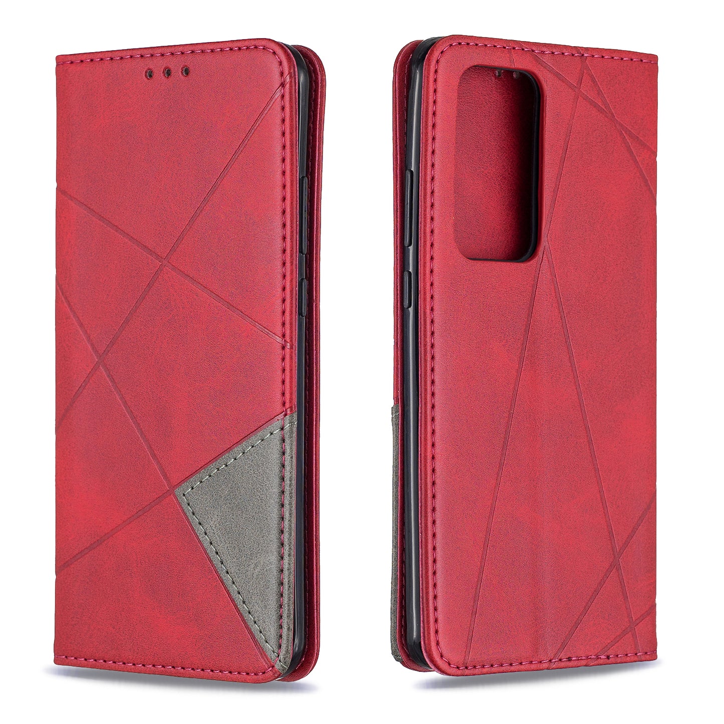Geometric Pattern Stand Leather Card Holder Case for Huawei P40 Pro