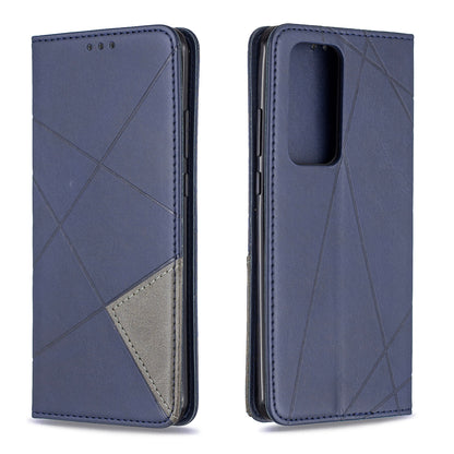 Geometric Pattern Stand Leather Card Holder Case for Huawei P40 Pro