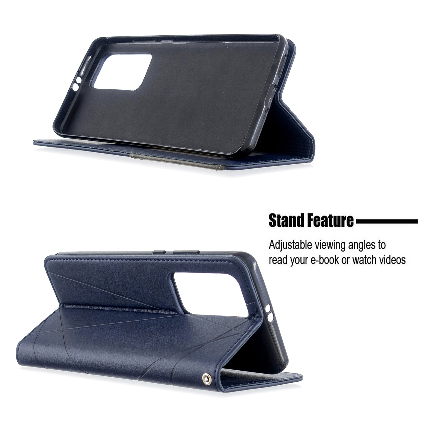 Geometric Pattern Stand Leather Card Holder Case for Huawei P40 Pro