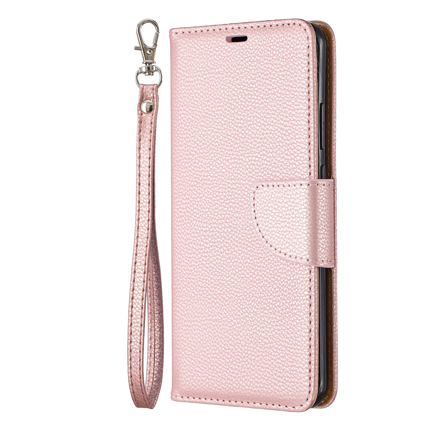 Litchi Skin Wallet Leather Stand Case for Huawei P40 Pro