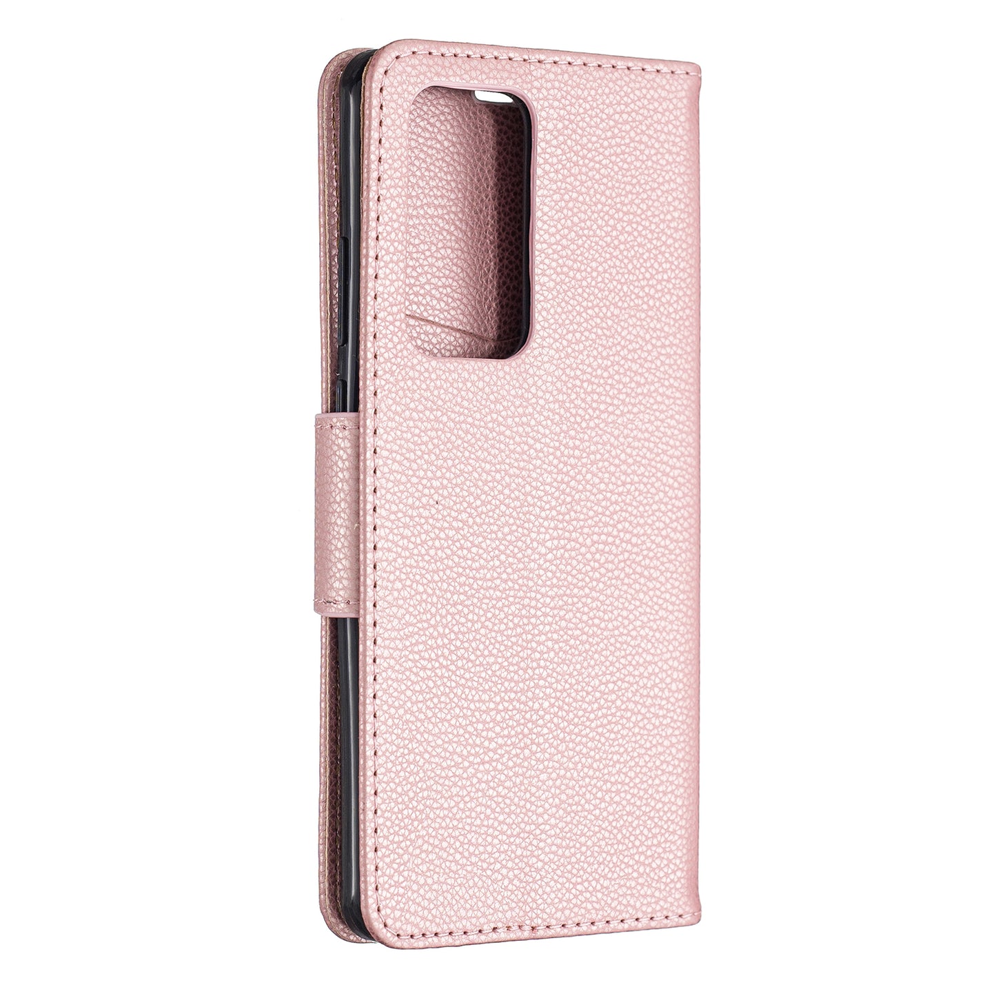 Litchi Skin Wallet Leather Stand Case for Huawei P40 Pro