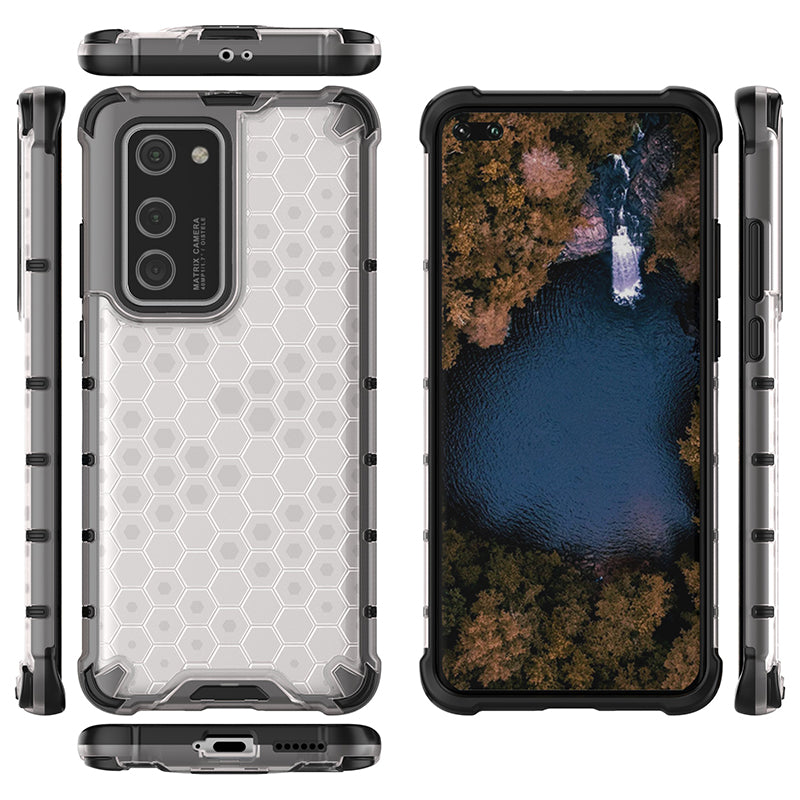 Honeycomb Pattern Shock-proof TPU + PC Covering for Huawei P40 Pro