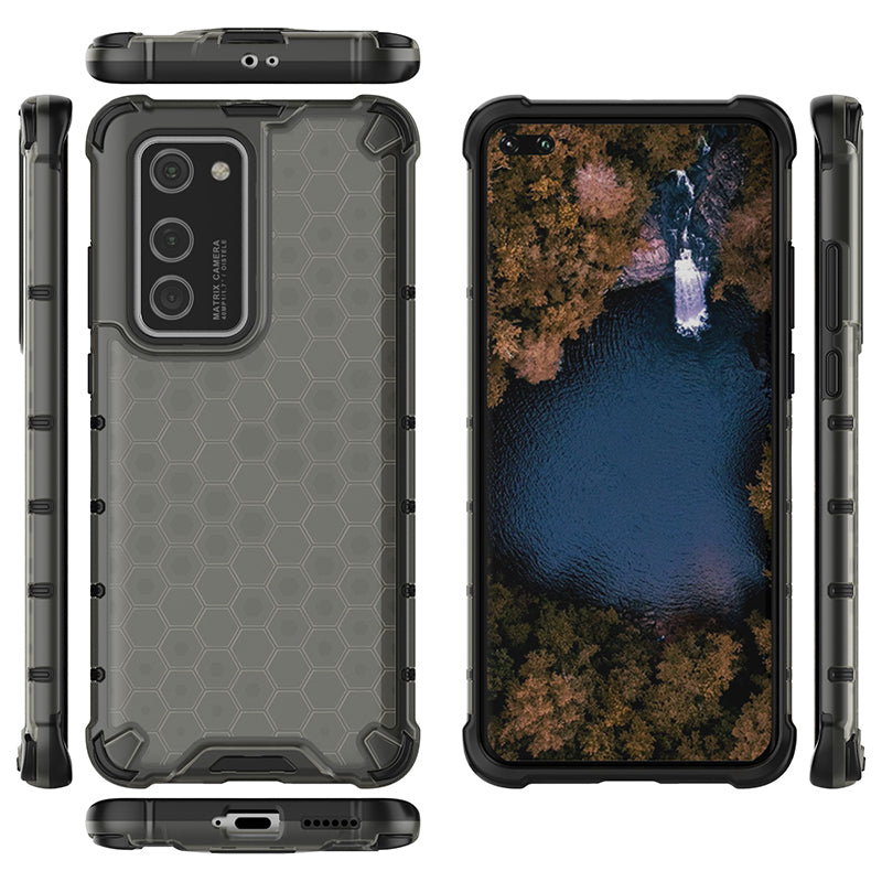 Honeycomb Pattern Shock-proof TPU + PC Covering for Huawei P40 Pro