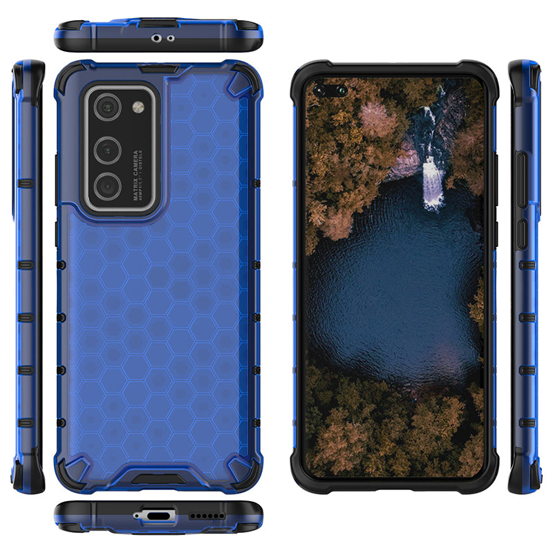 Honeycomb Pattern Shock-proof TPU + PC Covering for Huawei P40 Pro