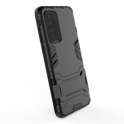 2-in-1 Plastic + TPU Phone Shell with Kickstand Cover for Huawei P40