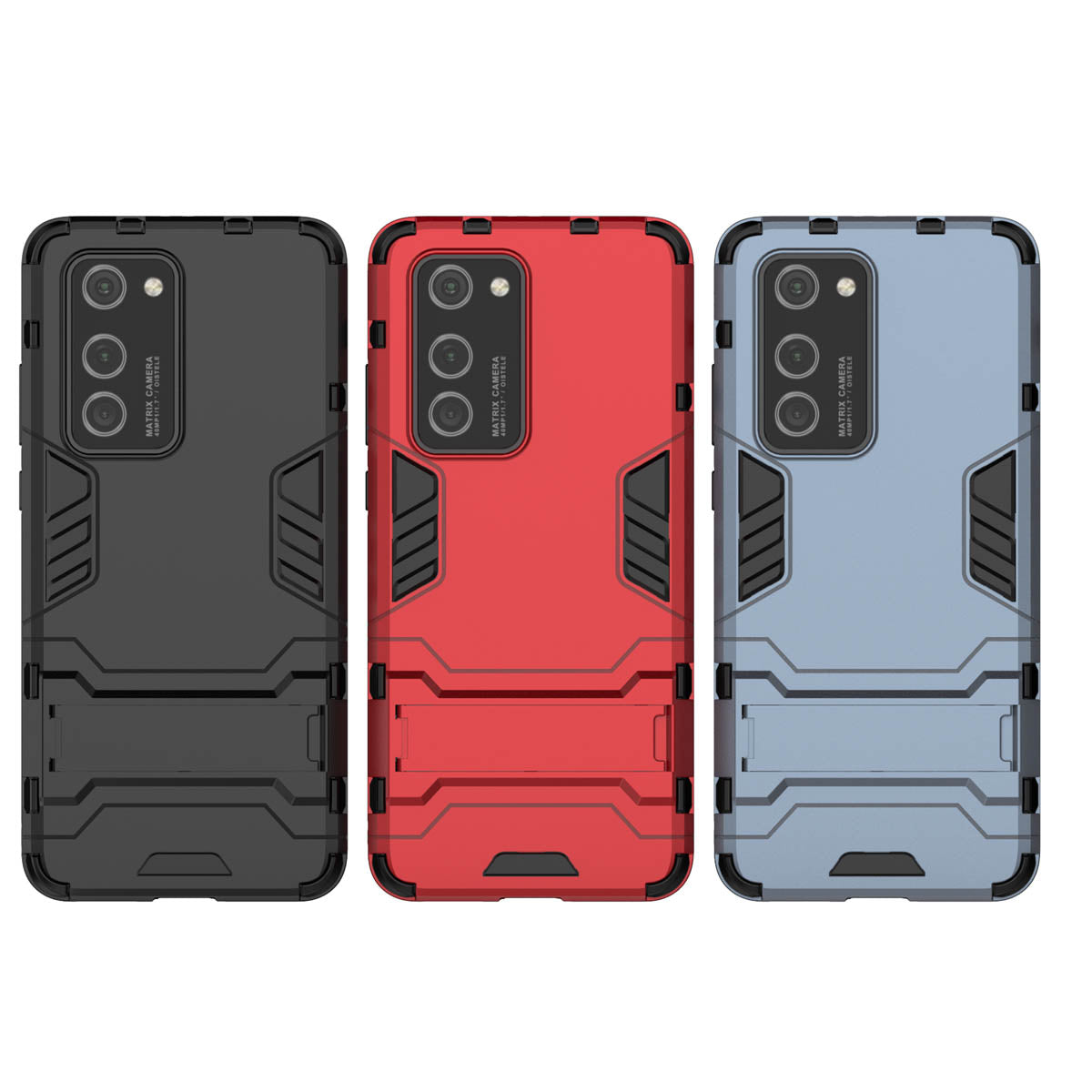 2-in-1 Plastic + TPU Kickstand Phone Shell Cover for Huawei P40 Pro