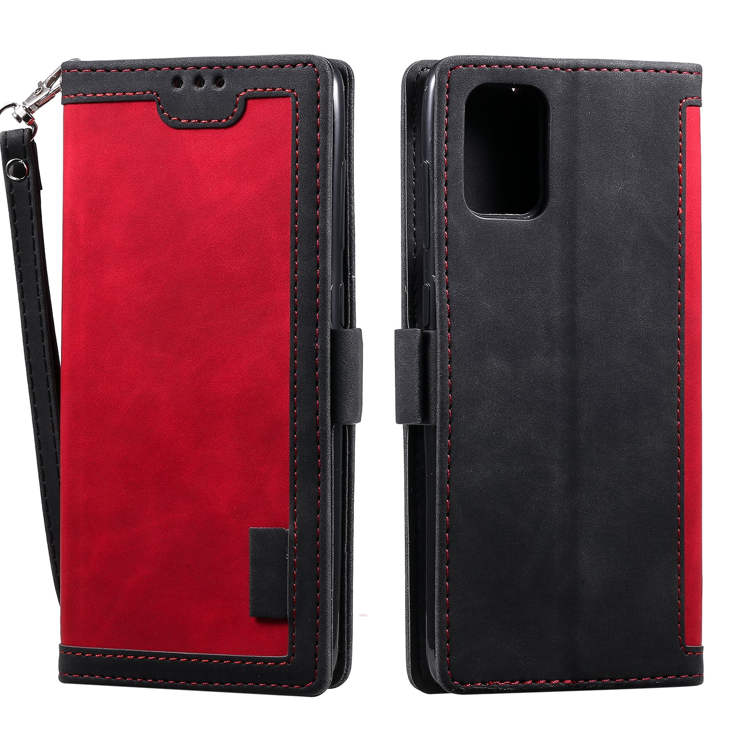 Stylish Retro Splicing Leather Shell for Huawei P40 Pro