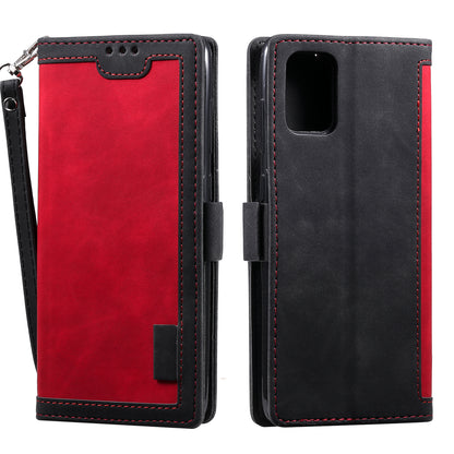 Stylish Retro Splicing Leather Shell for Huawei P40 Pro