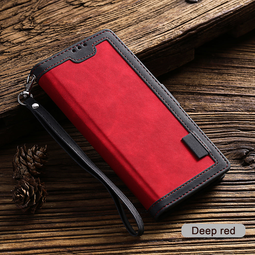 Stylish Retro Splicing Leather Shell for Huawei P40 Pro