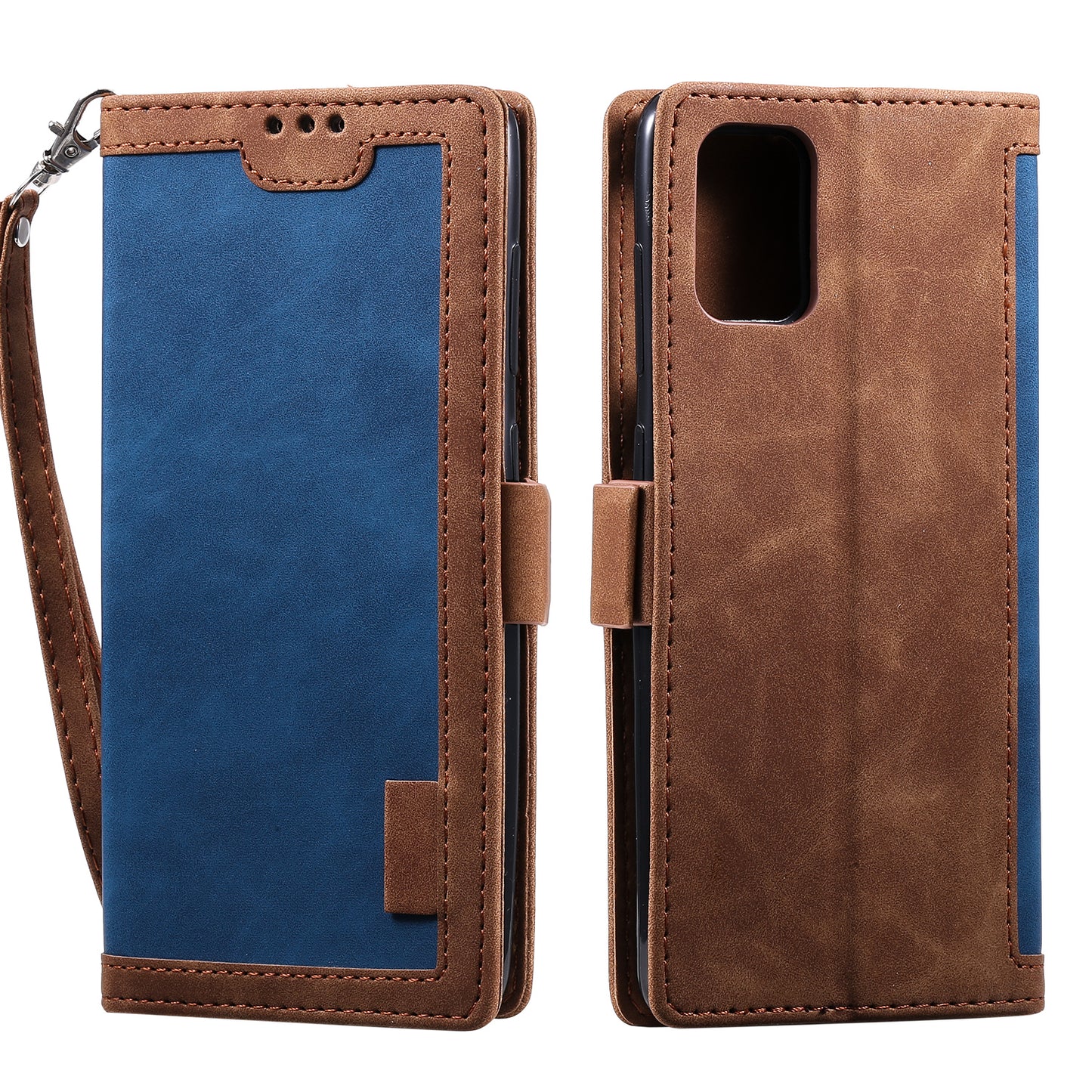 Stylish Retro Splicing Leather Shell for Huawei P40 Pro