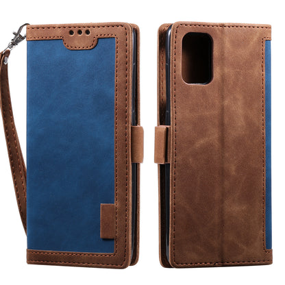 Stylish Retro Splicing Leather Shell for Huawei P40 Pro