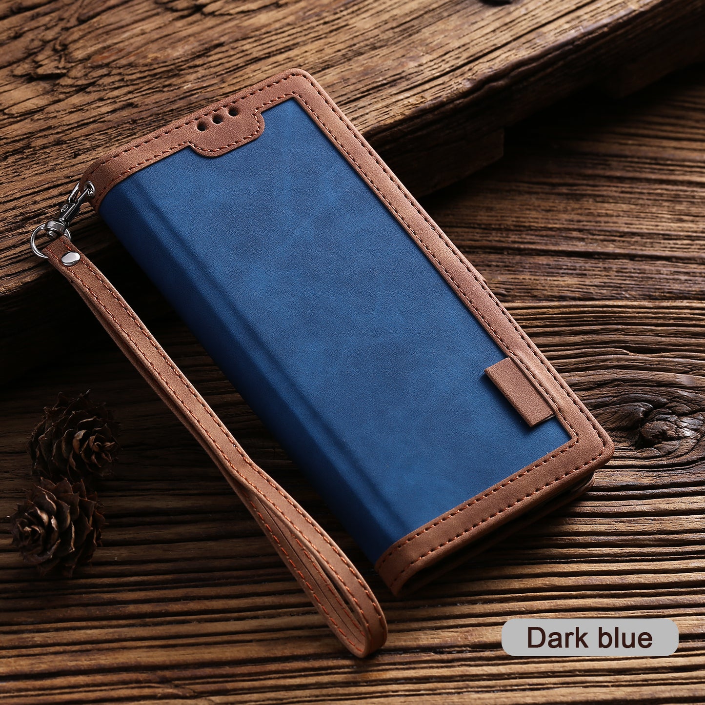 Stylish Retro Splicing Leather Shell for Huawei P40 Pro