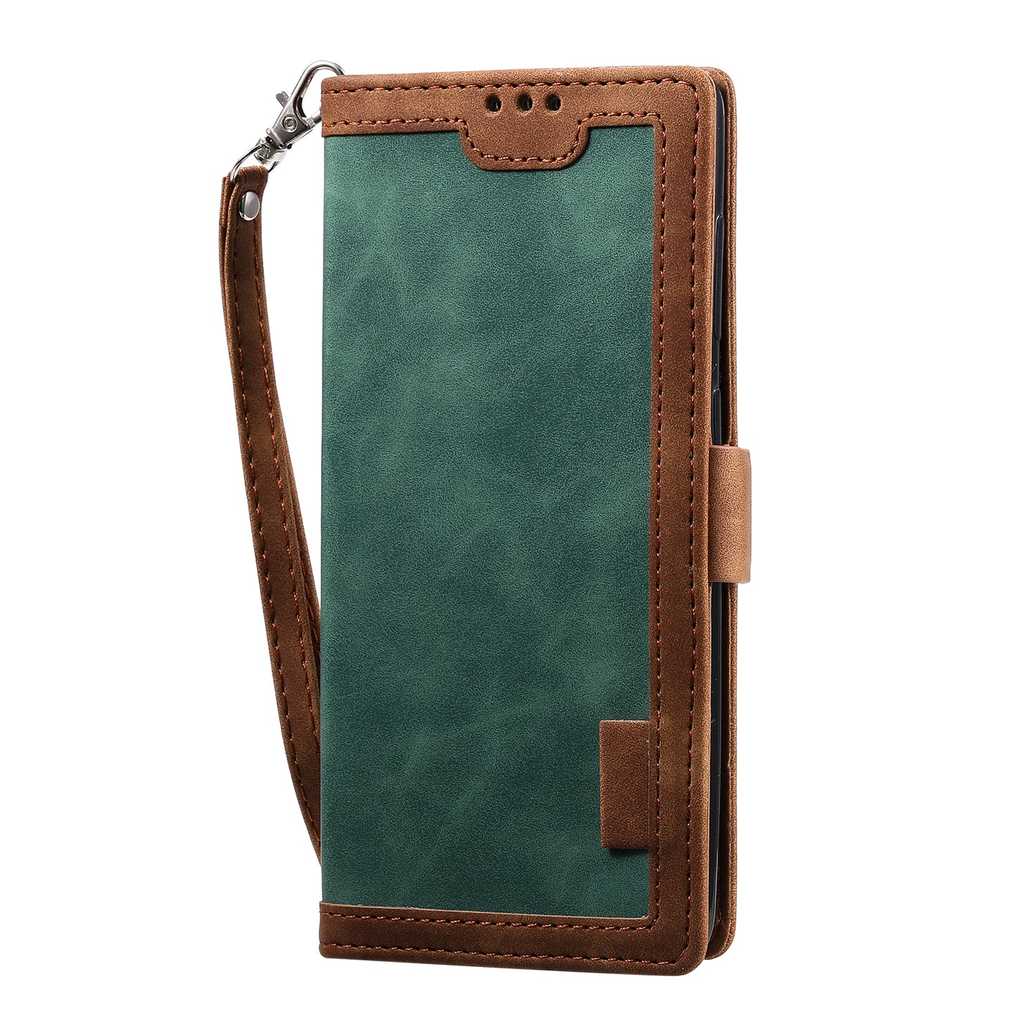 Stylish Retro Splicing Leather Shell for Huawei P40 Pro