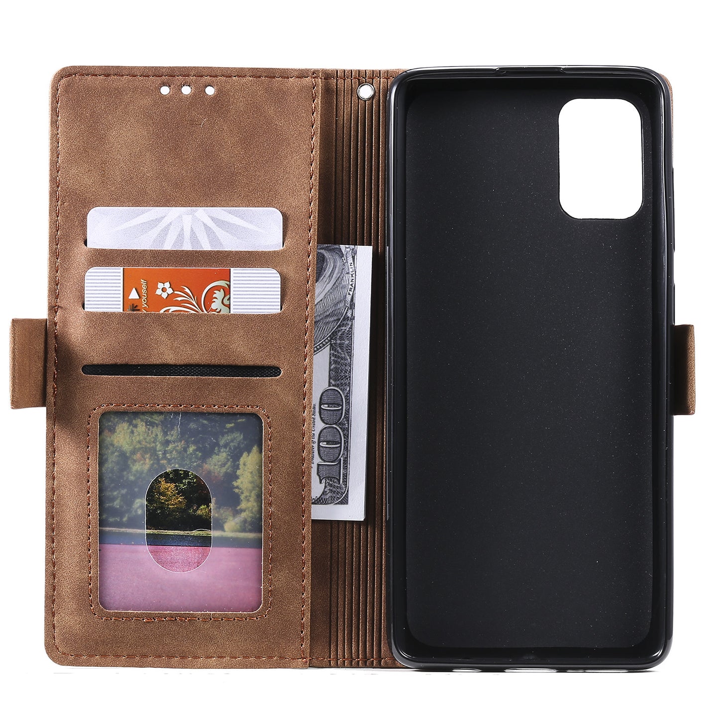 Stylish Retro Splicing Leather Shell for Huawei P40 Pro