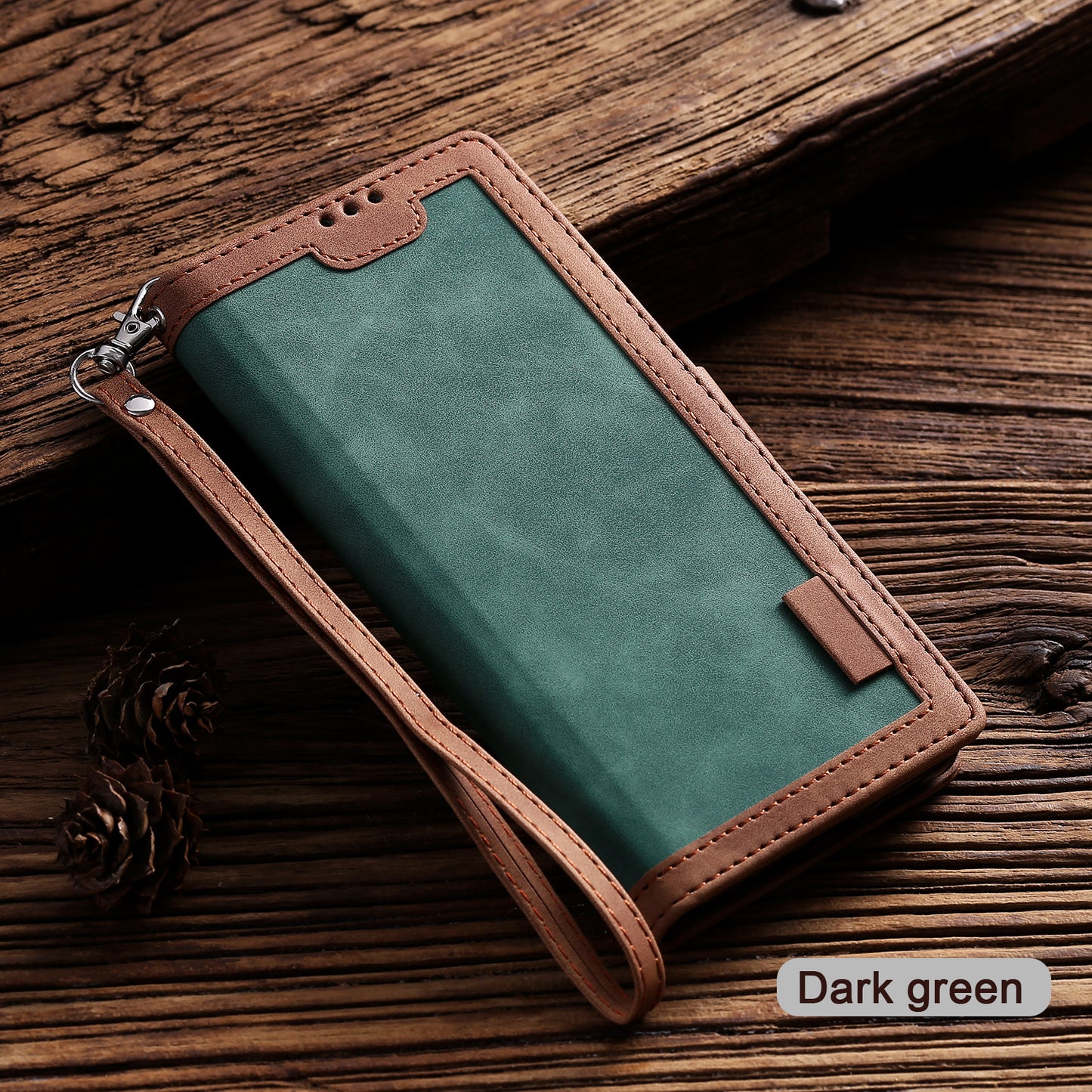 Stylish Retro Splicing Leather Shell for Huawei P40 Pro