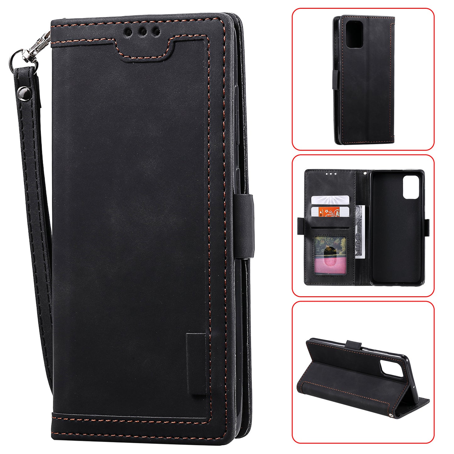 Stylish Retro Splicing Leather Shell for Huawei P40 Pro