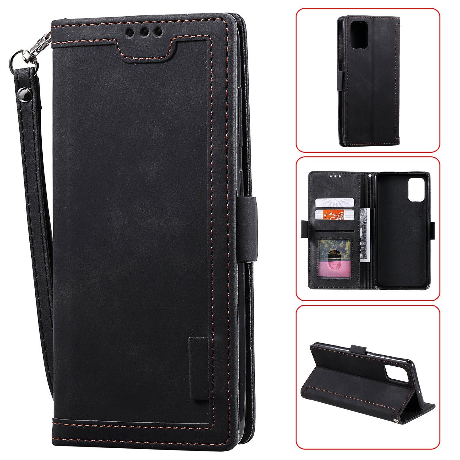 Stylish Retro Splicing Leather Shell for Huawei P40 Pro