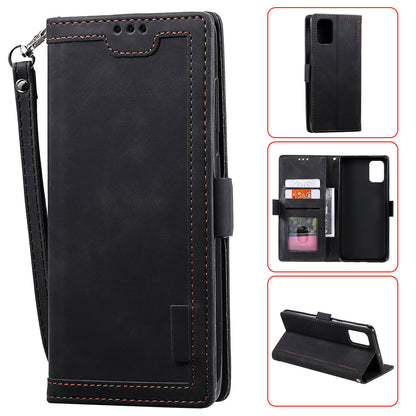 Stylish Retro Splicing Leather Shell for Huawei P40 Pro