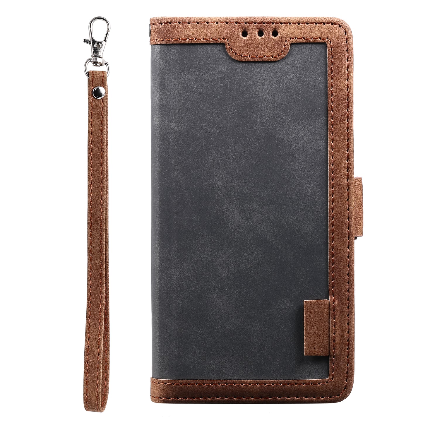 Stylish Retro Splicing Leather Shell for Huawei P40 Pro