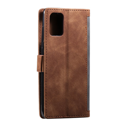 Stylish Retro Splicing Leather Shell for Huawei P40 Pro