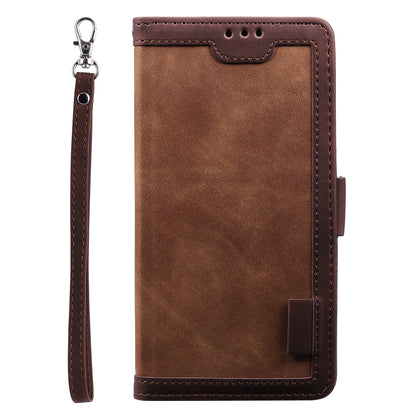 Stylish Retro Splicing Leather Shell for Huawei P40 Pro