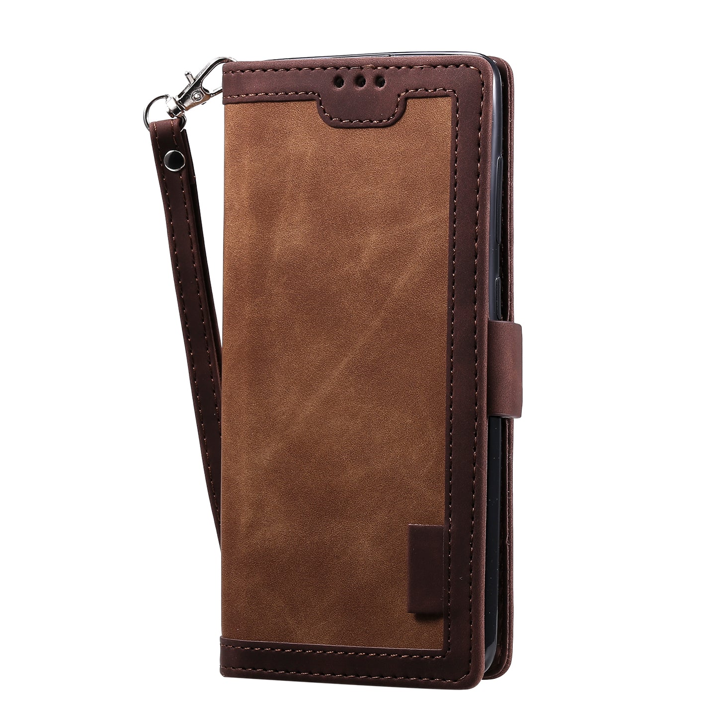 Stylish Retro Splicing Leather Shell for Huawei P40 Pro