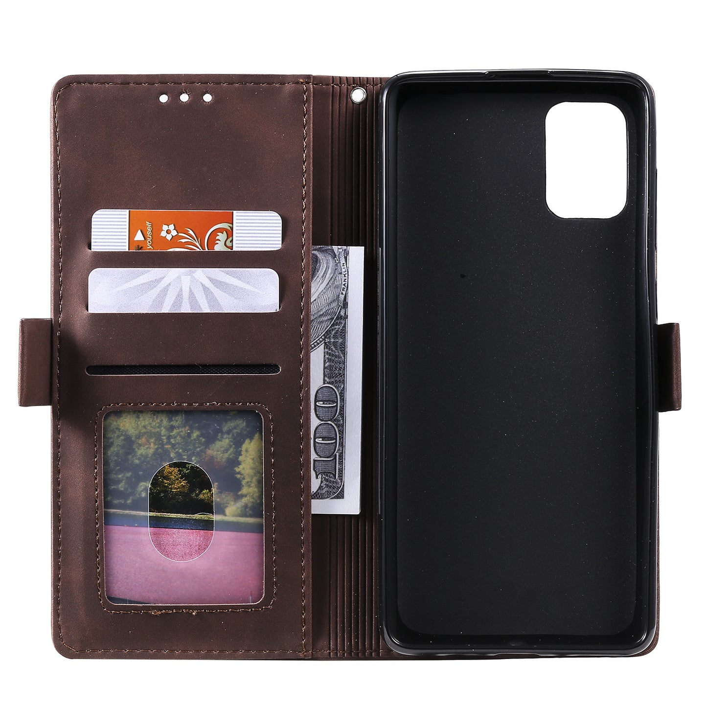 Stylish Retro Splicing Leather Shell for Huawei P40 Pro