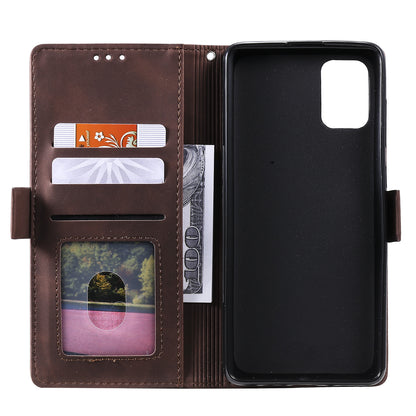 Stylish Retro Splicing Leather Shell for Huawei P40 Pro