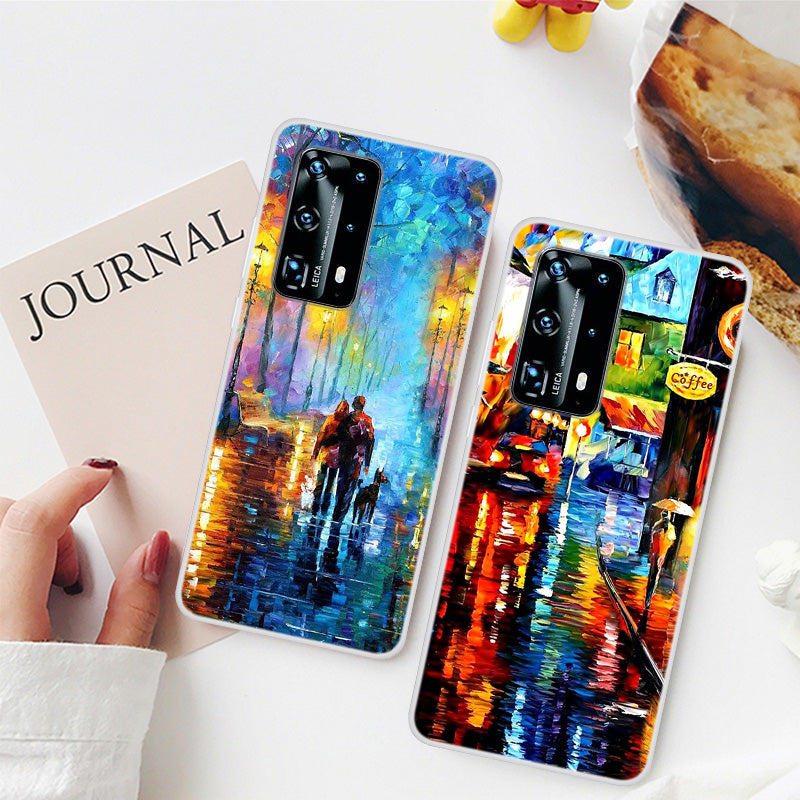 Pattern Printing TPU Back Case for Huawei P40 Pro
