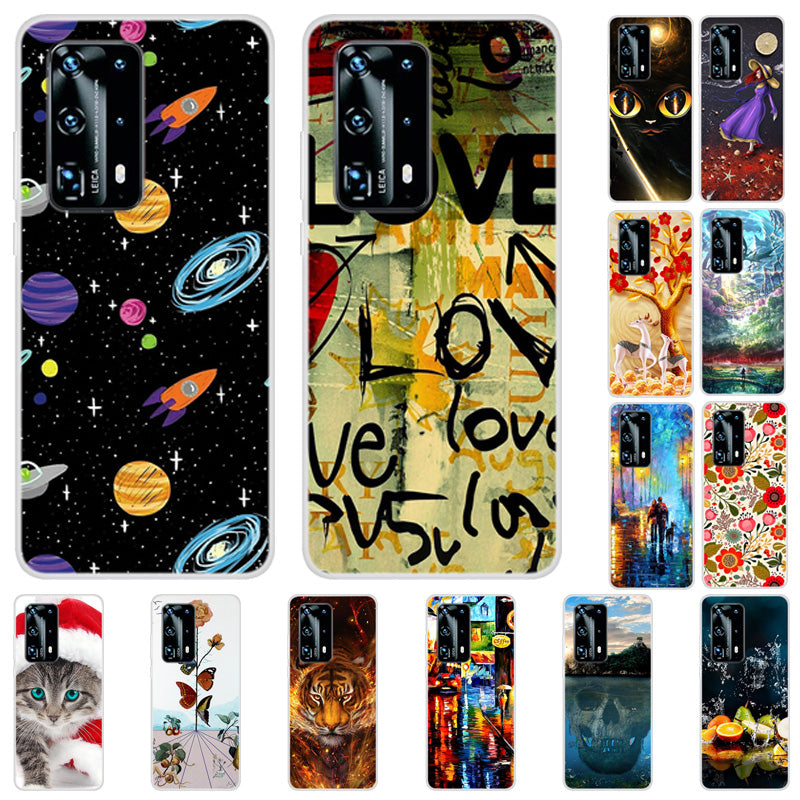 Pattern Printing TPU Back Case for Huawei P40 Pro
