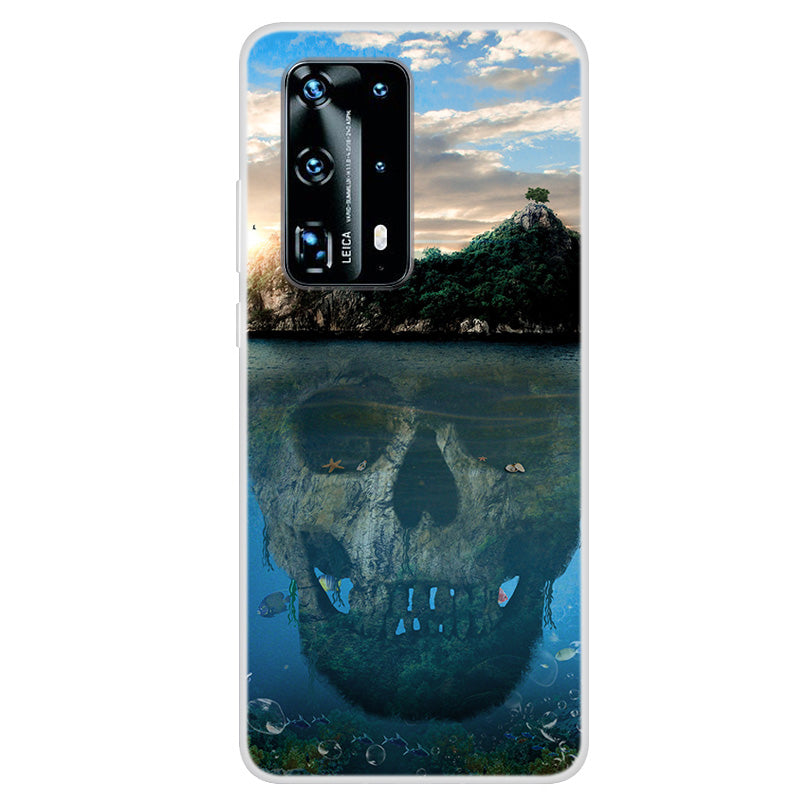 Pattern Printing TPU Back Case for Huawei P40 Pro
