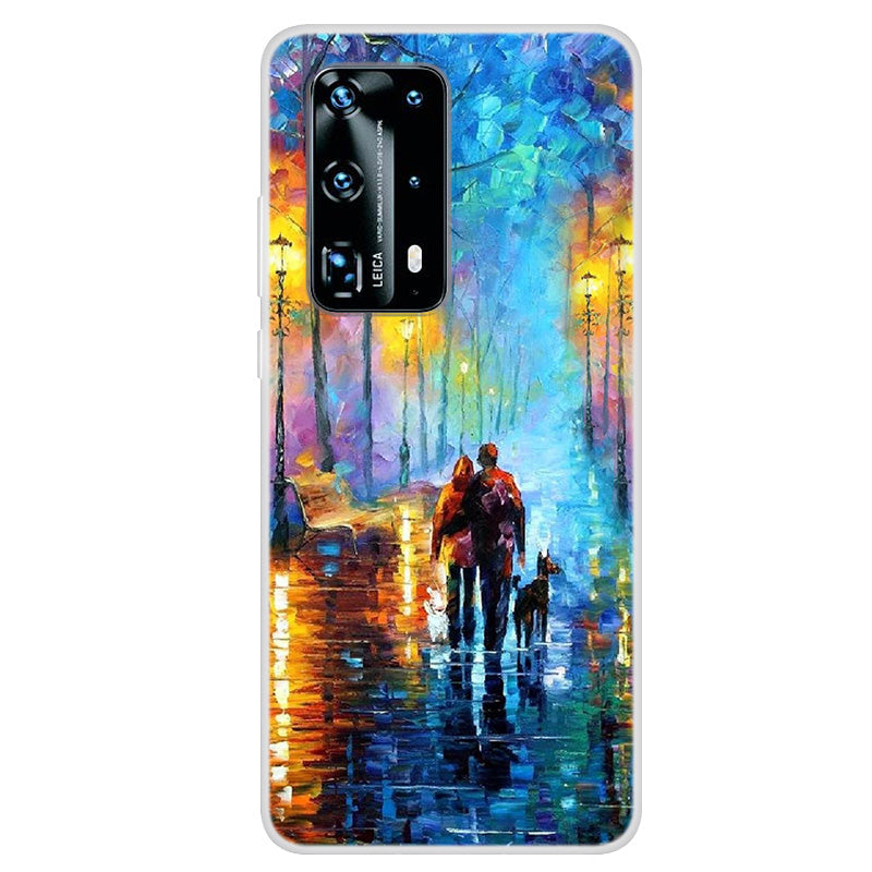 Pattern Printing TPU Back Case for Huawei P40 Pro