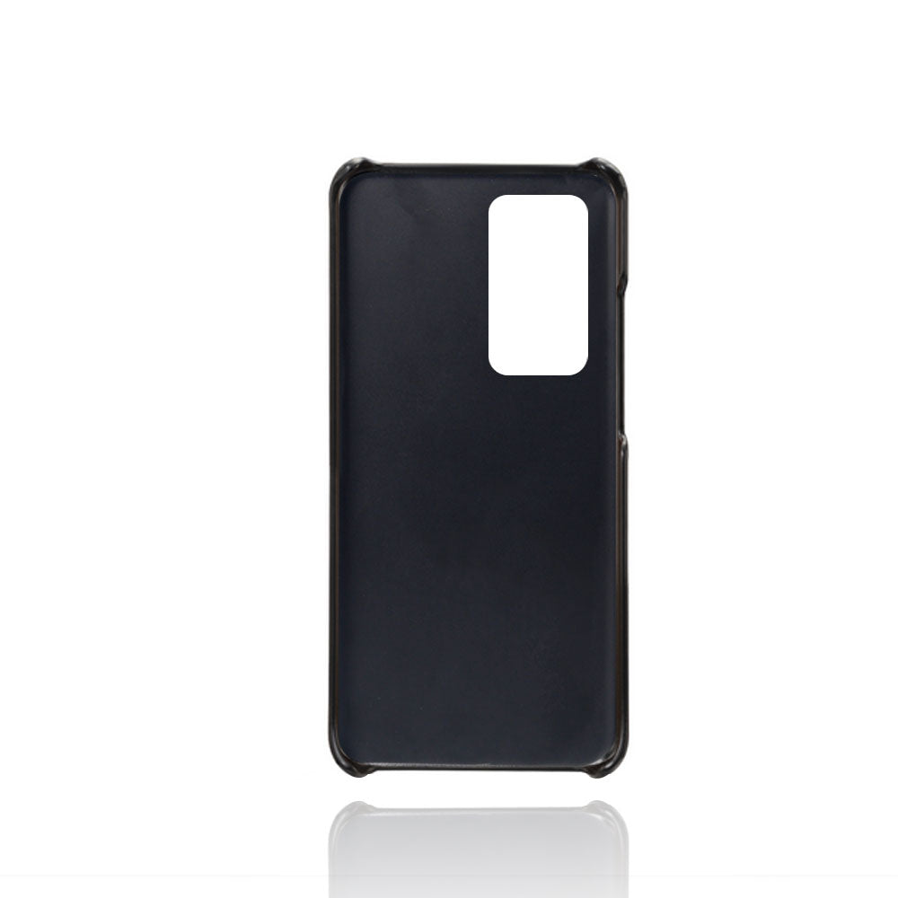 With Dual Card Slots PU Leather Coated PC Shell for Huawei P40 Pro