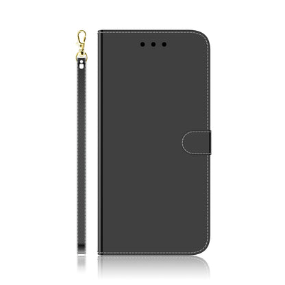 Mirror Surface Leather Wallet Cover with Strap Case for Huawei P40 Pro