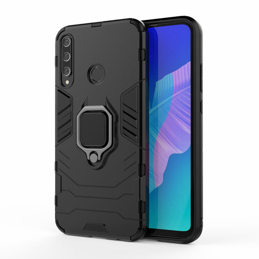 Ring Holder Kickstand PC + TPU Cell Phone Cover for Huawei Y7p/P40 lite E/Honor 9C