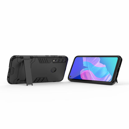 2 in 1 Hybrid PC + TPU Phone Case with Kickstand for Huawei P40 lite E/Honor 9C/Y7p