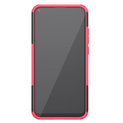 Cool Tyre Style PC + TPU Hybrid Phone Cover with Kickstand for Huawei P40 lite E/Y7p/Honor 9C