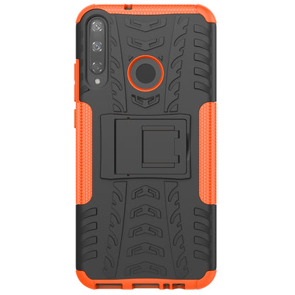 Cool Tyre Style PC + TPU Hybrid Phone Cover with Kickstand for Huawei P40 lite E/Y7p/Honor 9C