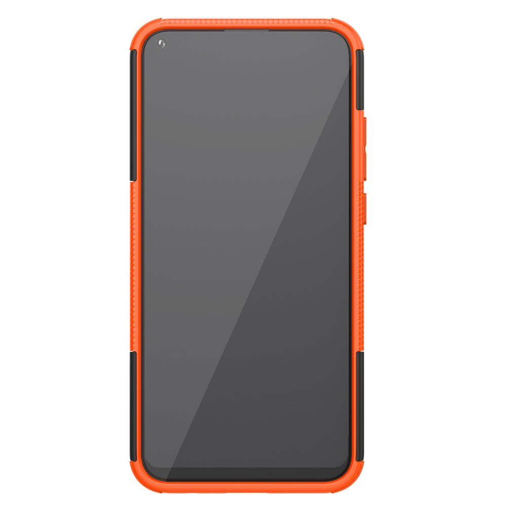 Cool Tyre Style PC + TPU Hybrid Phone Cover with Kickstand for Huawei P40 lite E/Y7p/Honor 9C