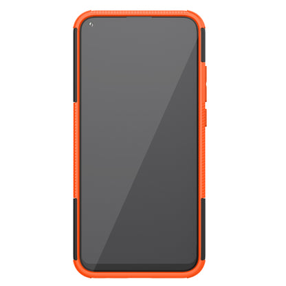 Cool Tyre Style PC + TPU Hybrid Phone Cover with Kickstand for Huawei P40 lite E/Y7p/Honor 9C