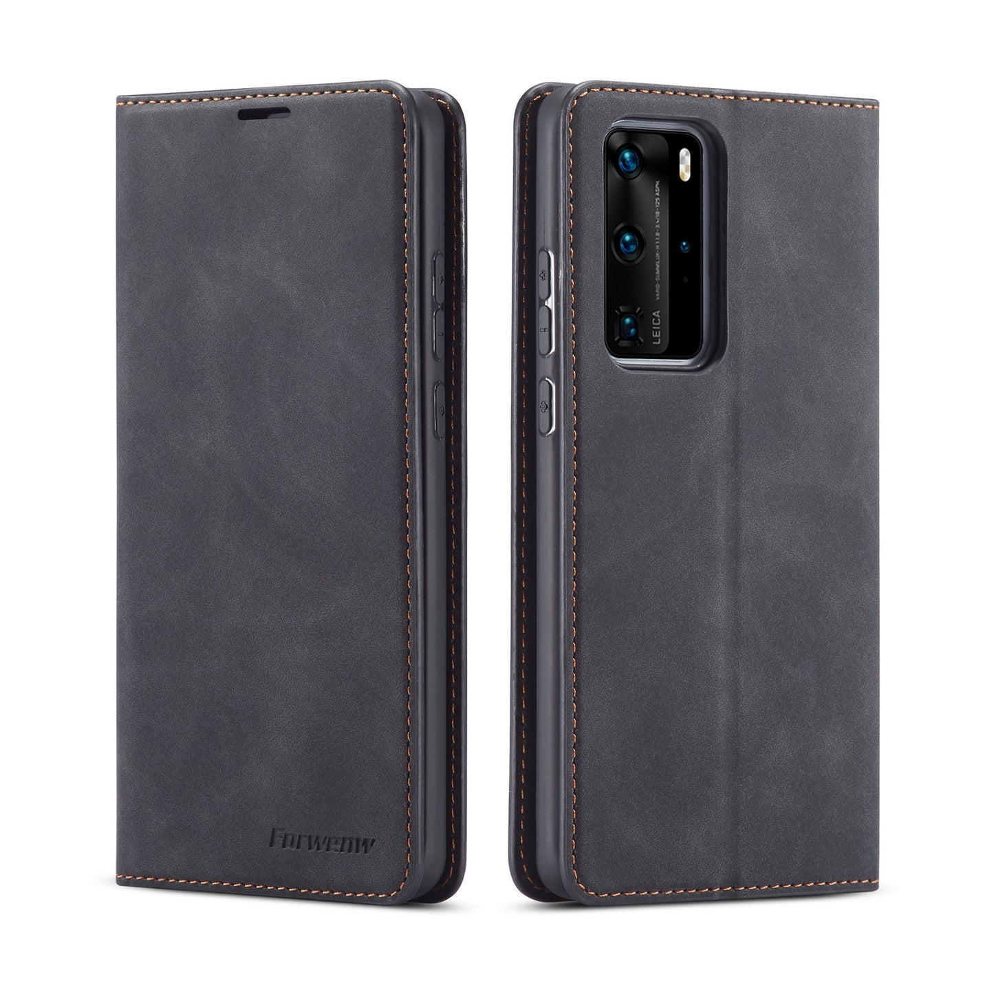 FORWENW Fantasy Series Silky Touch Leather Wallet Case for Huawei P40 Pro