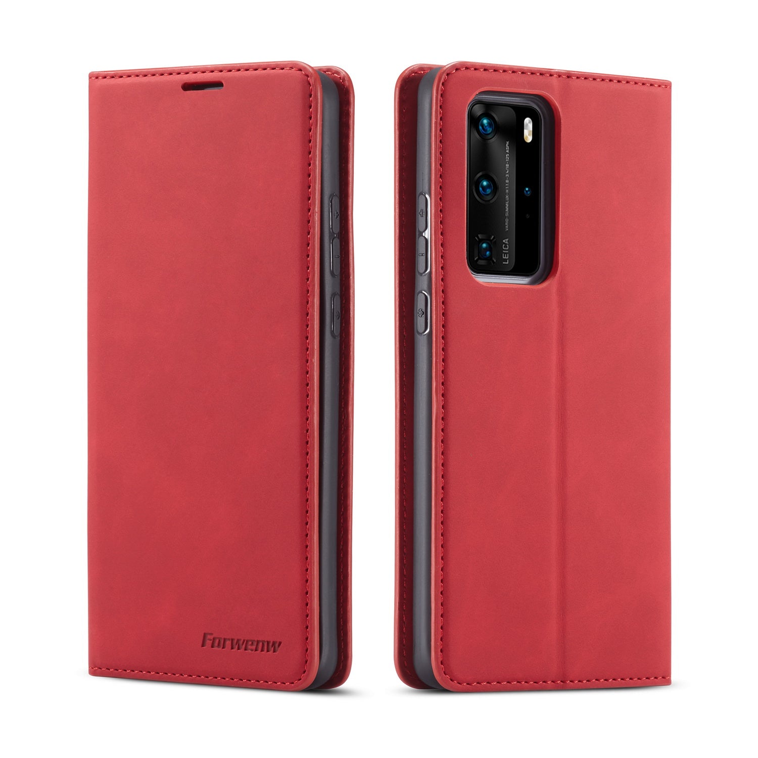 FORWENW Fantasy Series Silky Touch Leather Wallet Case for Huawei P40 Pro