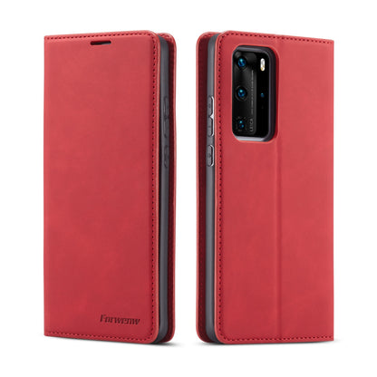FORWENW Fantasy Series Silky Touch Leather Wallet Case for Huawei P40 Pro